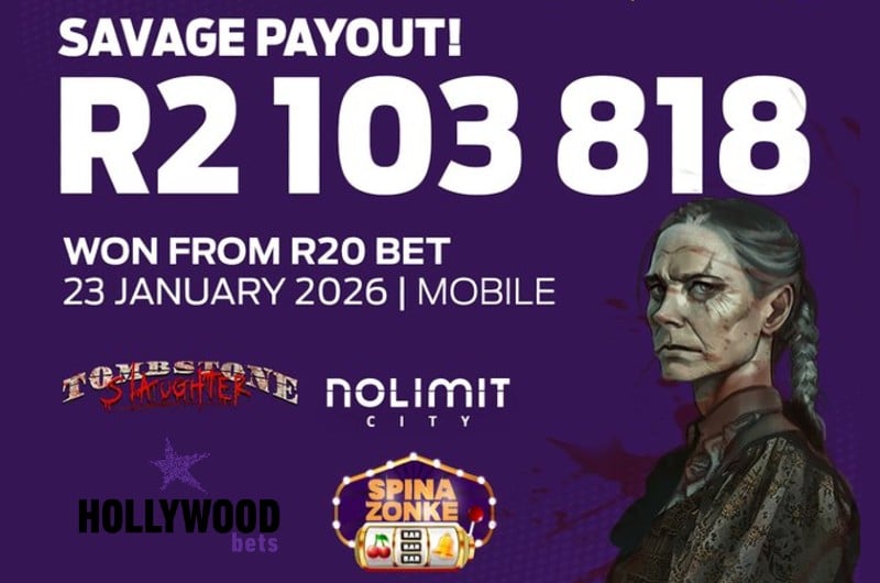 R2103K Win at Hollywoodbets